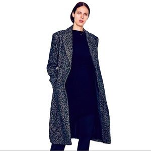 Zara Woman NWT Menswear Style Wool Blend Coat M